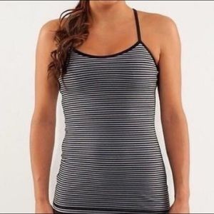 Lululemon Power Y Tank Black and Grey